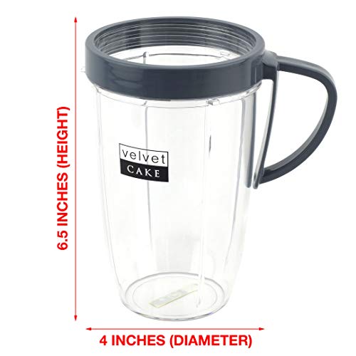 Repuesto vaso alto 24 oz para licuadora NutriBullet miniatura 2