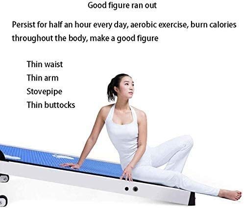 Treadmill,Mini Mechanical Treadmill,Household Silent Folding Walking Fitness Machine,Professional Roller Design,Foldable,for Men and Women Use (Pink - Afbeelding 6