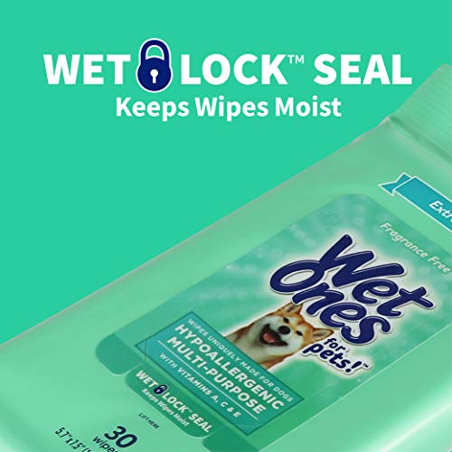 image for Wet Ones for Pets Multi-Purpose Dog Wipes with Vitamins A, C + E - Fra