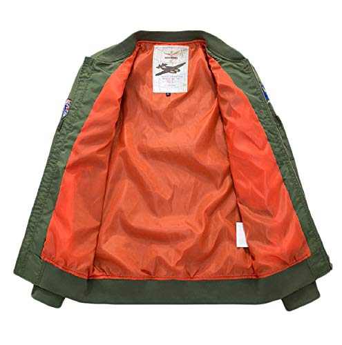 Image of CORIRESHA Mens Apollo NASA Patches Slim Fit Bomber Jackets Windbreaker