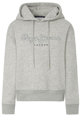 Pepe Jeans Frida Hoodie Sudadera, Gris (Marl Grey), XS para Mujer