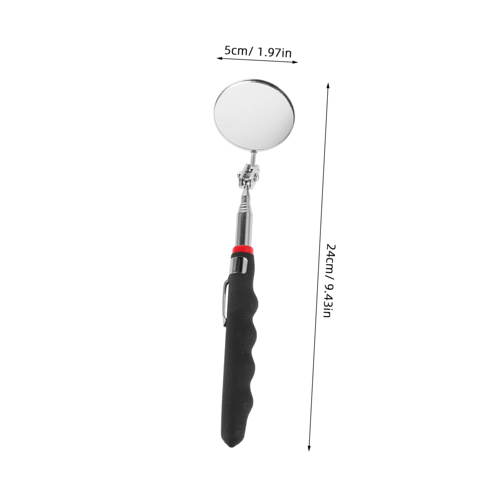 STOBAZA Automotive Inspection Tool Telescopic Inspection Mirror Essential for Car Bottom Compact and Lightweight