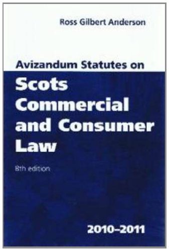Image of Avizandum Statutes on Scots Commercial and Consumer Law 2010-2011