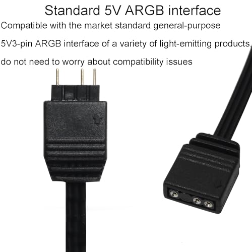 Cable de extensión para placa base ARGB de 30 cm para setups de juego gaming 3