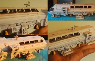 Film 2001:A Space Odissey Rocket Bus Moonbus Paper Model kit