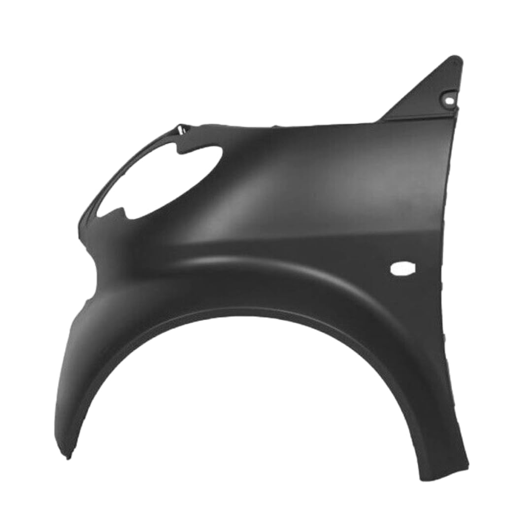 Generico Parafango anteriore sinistro SX lato guidatore per Smart Fortwo Coupé (1998-2007), Plastica, Nero, Compatibile con Automobile