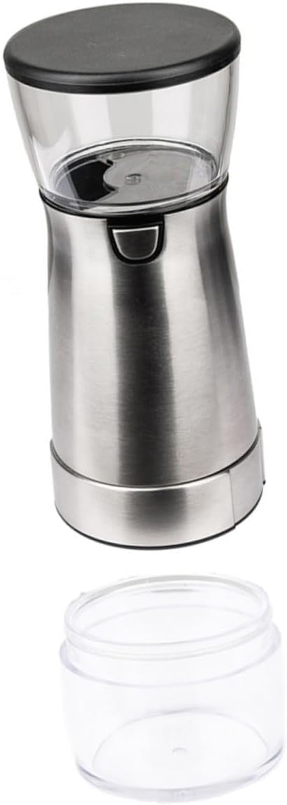 SECFOU Electric Coffee Grinder Usb Rechargeable Stainless Steel Multifunctional Bean Grinder for Household Use Coarseness Easy to Clean Stable and Quiet Operation