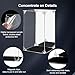 Acrylic Display Case Clear Action Figure Display Case with Mirrored Back, Dustproof Protection Display Box Alternative Glass Case for Collectibles Figures Models Doll Toys (6x6x10 inch; 15x15x25 cm)