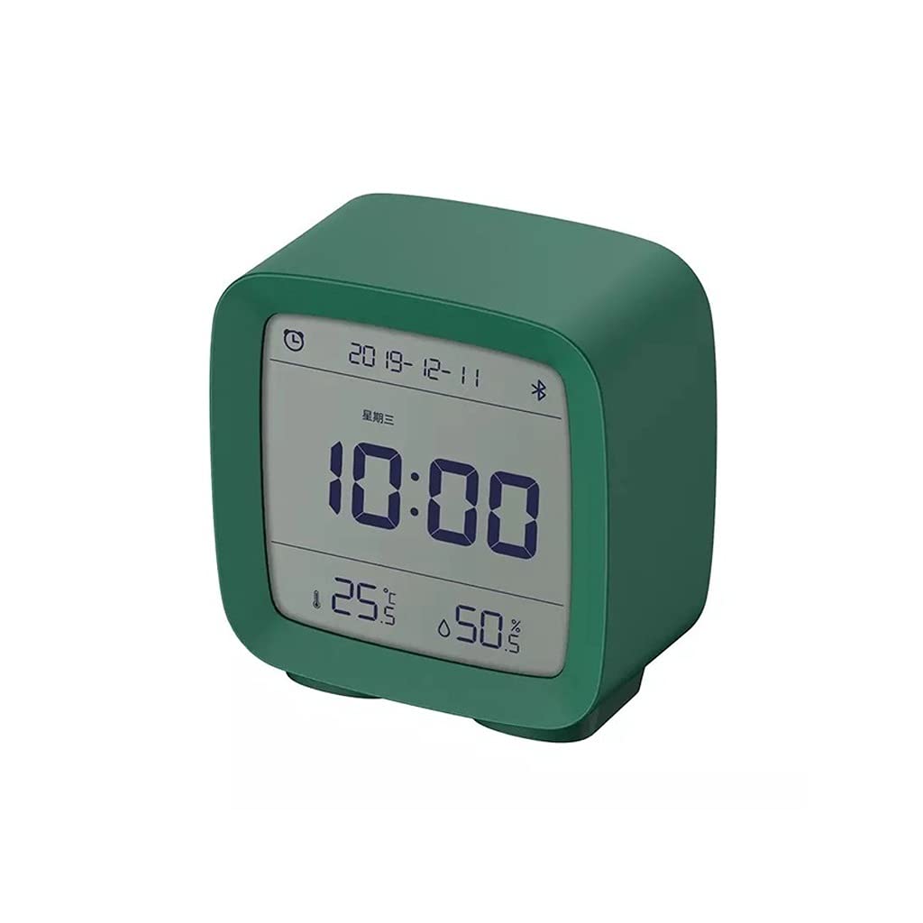 Hrwly Vert Alarm Clock Temperature Humidity Display Lcd Screen Adjustable Nightlight With Smart Home(Vert)