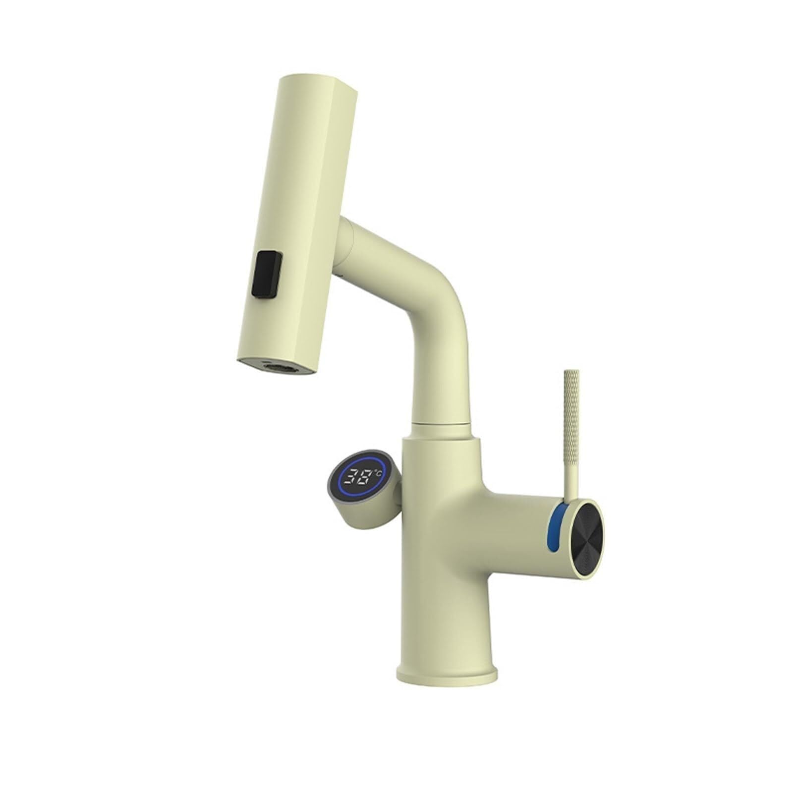 Grifo de baño para solucionar lavabos pequeños con caño extraíble elevable 360 8