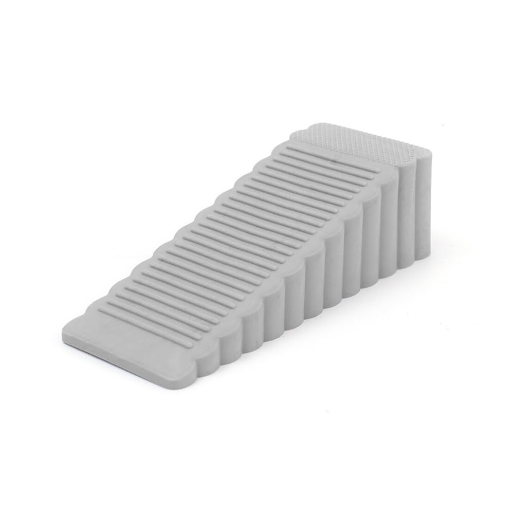 Safety Rubber Door Stop Stoppers Block Wedge Doorstops Rear Retainer Anti-Collision Stop(5Grey)