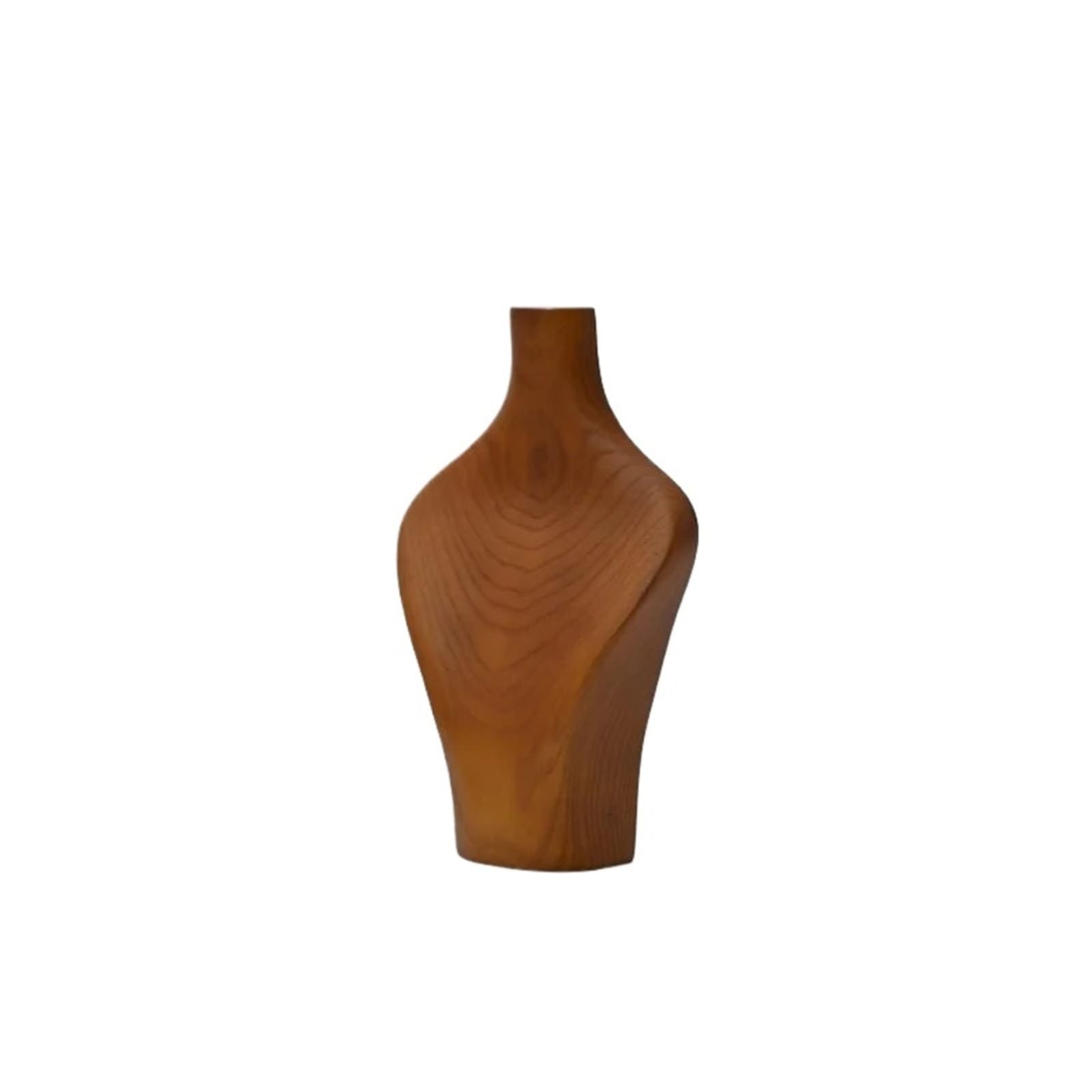 Wyświetlacz naszyjnika drewniany organizer na biżuterię duży naszyjnik stojak ekspozycyjny wisiorek manekin stojak ekspozycyjny (15,5 x 4,5 x 24,9 cm)