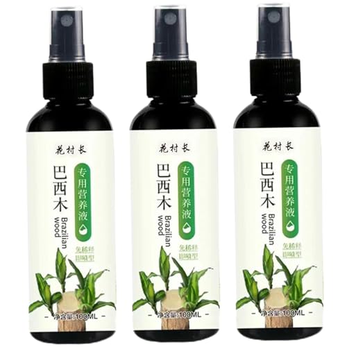 3 pièces engrais pour plantes d'intérieur en bois brésilien pour bambou chanceux Engrais pour plantes d'intérieur en bois brésilien Engrais liquide pour plantes d'intérieur 100 ml Engrais pour plantes