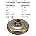 Chainsaw Clutch Drum Sprocket 7 Tooth with Needle Bearing - Spur Type Compatible with Husqvarna 340 345 350 445 445E 450 450E, Jonsered 2145 2150, McCulloch PM5000