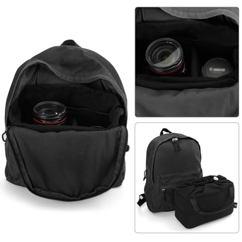 Funda interna acolchada para cámara SLR con divisores ajustables miniatura 6