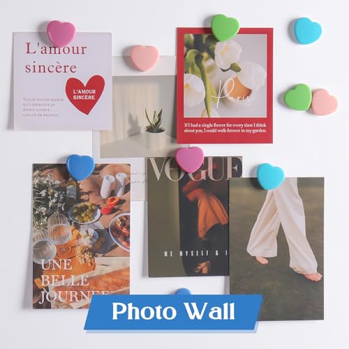 Imanes decorativos en forma de corazón 30 piezas miniatura 5