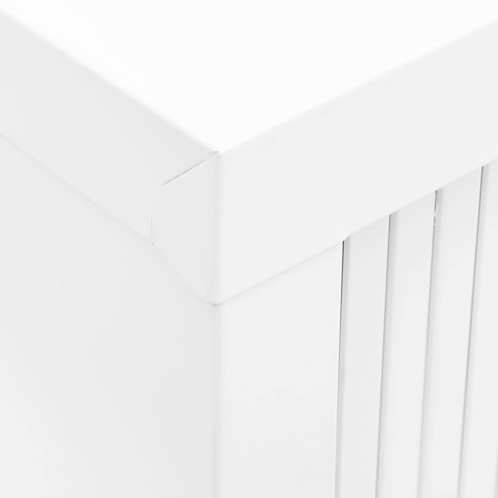 Festnight armoire Bureau Porte Coulissante Métallique Verrouillable Blanc