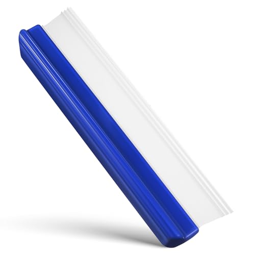 FOMIYES Limpiaparabrisas para Coche Escobilla de Goma Azul Oscuro Mango Ergonómico Raspador de Agua para Ventanas y Parabrisas Herramienta de Limpieza Versátil para Secado y Limpieza