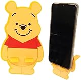 MENBLY Bear Pooh Cell Phone Stand: Versatile Phone Holder for Desk or Bed, Ideal for Tablet, Accessories, Perfect Office Desk Accessory for Recording or Charging
