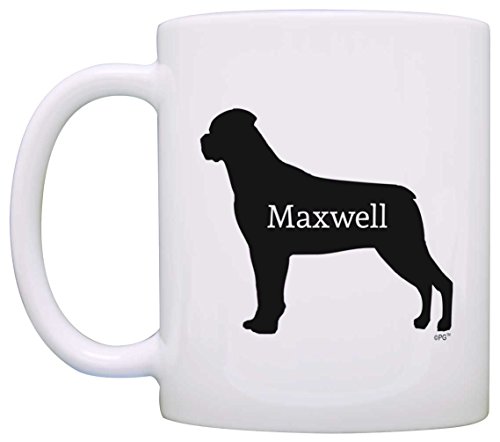 Personalized Dog Owner Gift Rottweiler Add Dog's Name Pet Dog Lover Gift Coffee Mug Tea Cup White #TOP2
