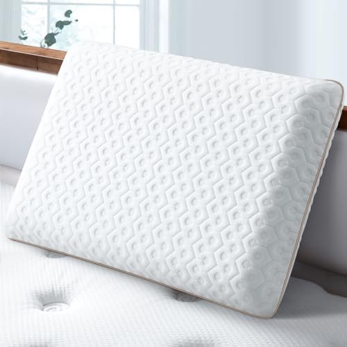 BedStory Gel Memory Foam Kissen 60x40 13 cm Hoch mit waschbarem Bezug | Weiches Kopfkissen für Seitenschläfer, Ergonomisches Kopfkissen mit abnehmbarem Bezug,Visco Kissen Öko-Tex Z