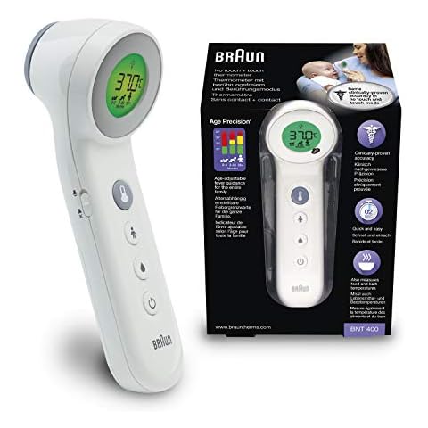 Braun No Touch + Touch thermometer with Age Precision, BNT400EE Cover