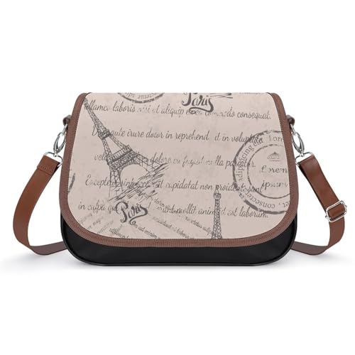 Sac messager Tour Eiffel parfait pour vos balades urbaines et votre shopping