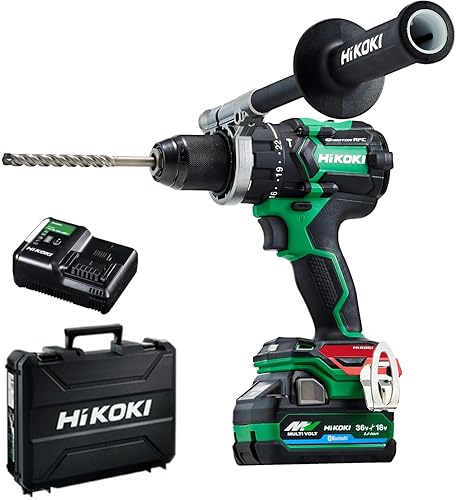【セット買い】【Amazon.co.jp限定】 HiKOKI(ハイコーキ) 36V充電式振動ドライバードリル DV36DC(XPSZ) + カラープレート(シグナルレッド)