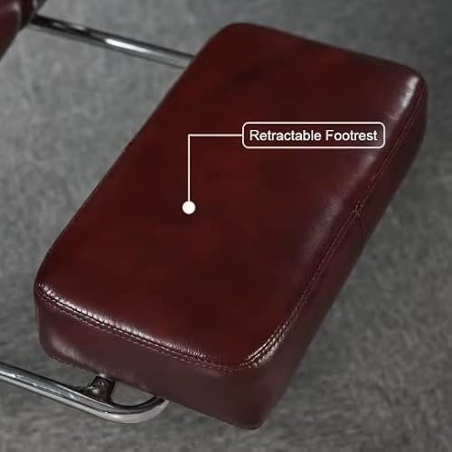 Kinnls Harris Massage Chair With Footrest Fully Reclining Office Chair Genuine Leathe Executive Office Chair With Solid Wood #TOP3