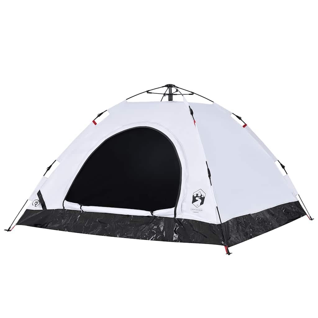 Namiot kempingowy dla osób z białym materiałem zaciemniającym Quick Release, wodoszczelny, wiatroszczelny, lekki, kopułowy namiot dla rodziny, na trekking, plażę, biwak, do aktywności na