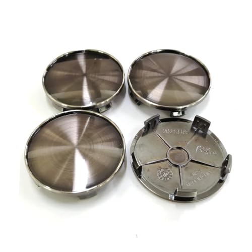 Cache-moyeux de roue 69mm ABS jante voiture anti-poussière silver