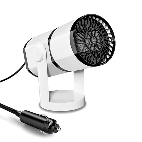 Standheizung Auto 12V, Auto enteiser elektrisch 150W tragbare Autoheizung mit 360 Rotation Luftreinigung Doppelmodus Kalt Warm Enteiser elektrisch für schnelles Entfrosten und Luftentfeuchtung