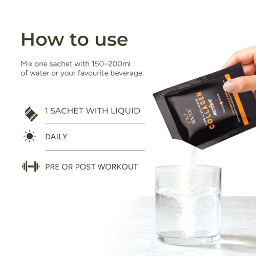 Image of NEWYOU Active Marine Collagen Powder | Joint Support, Muscle Recovery & Bone Health | With Glucosamine, Chondroitin, Hyaluronic Acid & Vitamin C | Orange Flavour | 70g