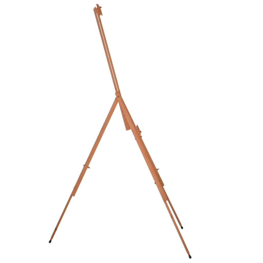 Caballete de madera maciza de haya, 100 x 104 x 172 cm, altura regulable para lienzos, estable, triangular, plegable para suministros de arte, pintura de taller