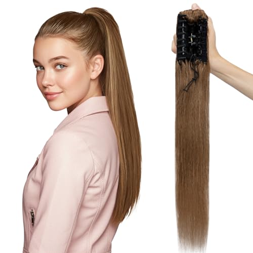 MY-LADY Light Brown Claw Clip, 14 Inch Single