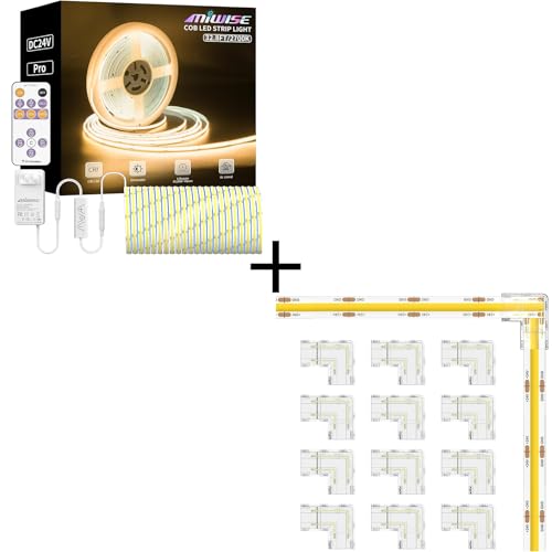 Tira LED MIWISE COB 2700K 10m con control remoto miniatura 1