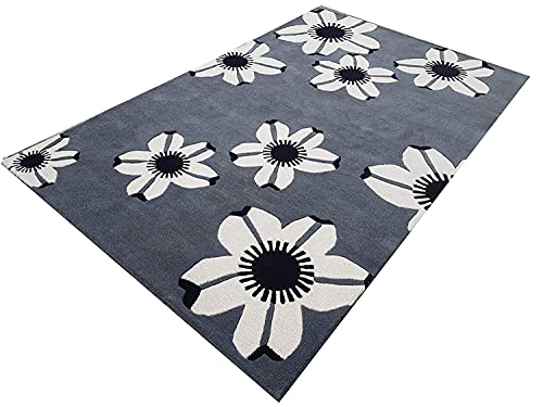 Image of Mordern Design Handmade Tufted Carpet Pure Woollen Export Quality Carpet for Living Room, Bedroom Hall [ Size 8 x 8 Square, Color Multi B5 ]