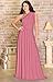 KOH KOH Petite Womens Long Bridesmaid Multi-Way Wedding Convertible Wrap Infinity Cocktail Sexy Summer Party Formal Prom Transformer Gown Gowns Maxi Dress Dresses, Rose Pink XS 2-4