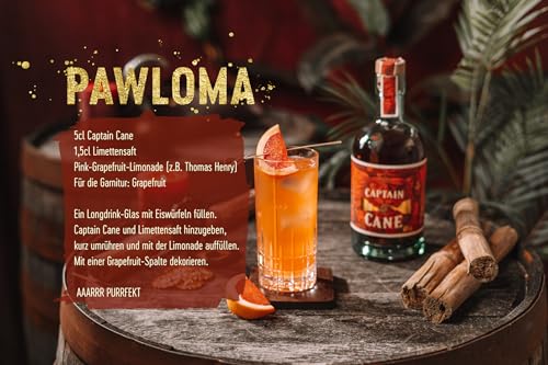 Captain Cane I Feinste Rumsorten aus der Karibik I 700 ml I 40% Vol. I Exotische Noten von Banane, Vanille, Kokos und Karamell