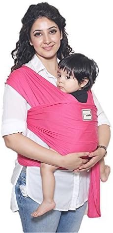 Mama Cuddle Super Soft Lightweight Baby Sling Stretchy Wrap Carrier - Fuchsia