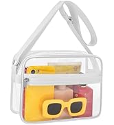 MAY TREE Clear Bag for Stadium Events Clear Messenger Bag Suitable for Concert Outfits and Sports...