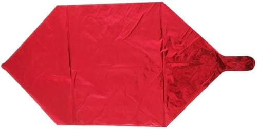 Miniatura 3 de Happyyami 3 globos de papel de aluminio cuadrado 4D para decoración de San Valentín, cumpleaños, boda, fiesta (rojo)