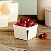 Bright Creations Berry Basket - 10-Pack, 1-Pint, 4-Inch Square, Natural Wood - Produce Boxes