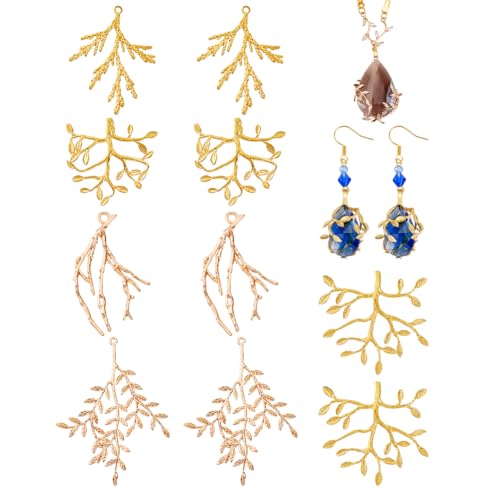 Plateaux pendentif réglables dorés à 5 styles pour diversifier vos créations de bijoux