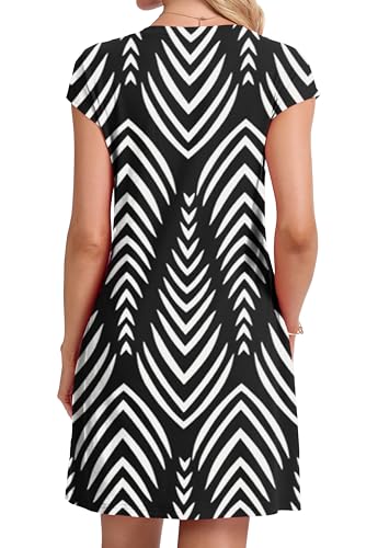 Women Sundress 2026 Casual Summer Crewneck Dress Comfortable Skin-Friendly Nightdress Vacation Beach Dress