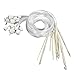 Tinksky 12pcs Afghan Tunisian Bleached Bamboo Carpet Crochet Hooks Needles