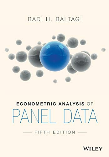 Baltagi, B: Econometric Analysis of Panel Data