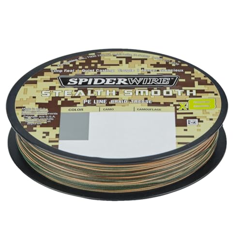 Spiderwire Tresse 8 Brins Stealth Smooth8-0.09mm - 7.5Kg - 150m - Camo - 1515748