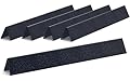 QuliMetal 24.5 Inch Flavorizer Bars for Weber Genesis 300 Series Grills with Side Controls Knobs, Genesis E310 E320 S310 S320 EP310 EP320 (2007-2010), Porcelain Steel Heat Plates for Weber 7539 7540