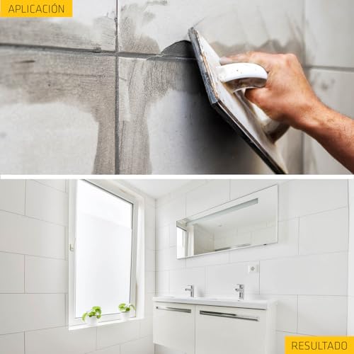 Miniatura 9 de Sika - Junta Mineral Porcelánica Flexible - Sikaceram-670 Elite - Gris - De Alta Resistencia Coloreada Para Relleno De Juntas De 2-12 Mm En Paramentos Y Pavimentos - 5 Kg